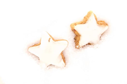 Stars in snow