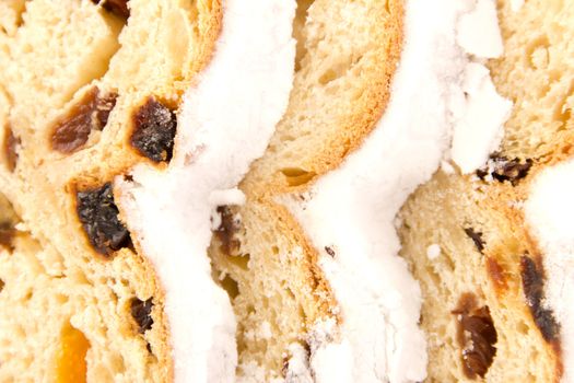 Closeup of a stollen