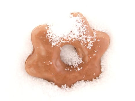 Gingerbread in snow