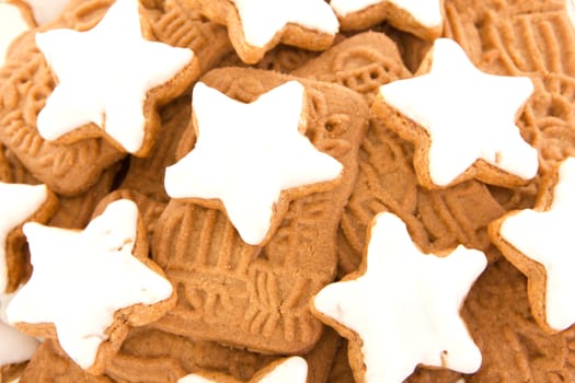 Closeup of christmas cookies