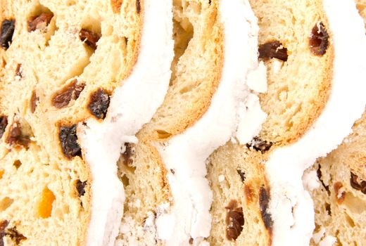 Closeup of a stollen