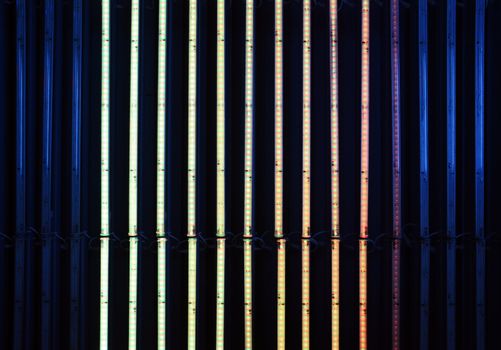 Neon Lighting Design, abstract lines design on dark background