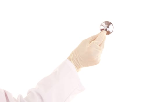 Medical doctor with stethoscope