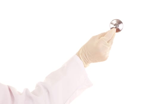 Medical doctor with stethoscope
