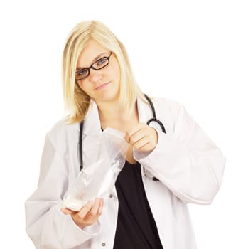 Medical doctor with a medicament