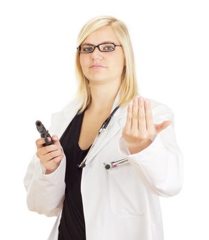 Medical doctor with a gun and money