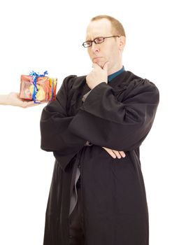 Lawyer gets a gift from a person