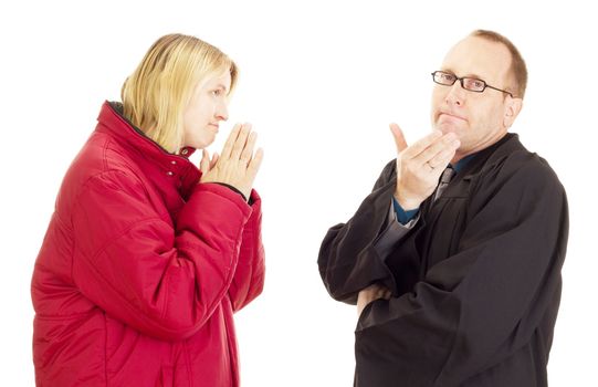 Client begs the lawyer for help