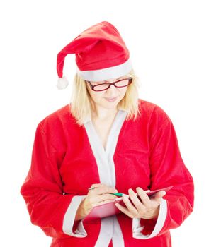 Santa claus with clipboard