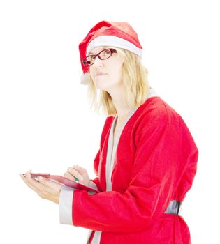 Santa claus with clipboard