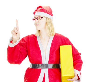 Santa claus with gift
