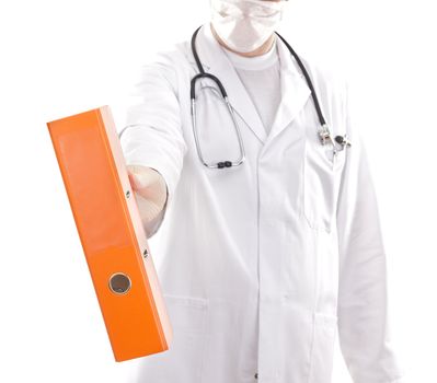 Medical doctor with some documents