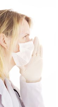 Medical doctor saying something