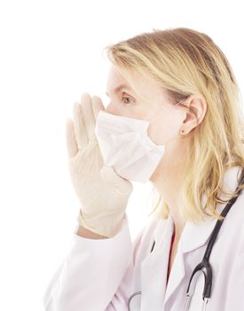 Medical doctor saying something