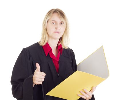 Lawyer reading some documents