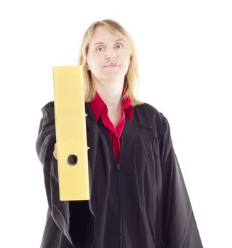 Lawyer giving some documents