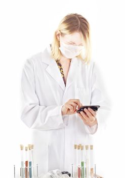 Person working in pharmaceutical laboratory
