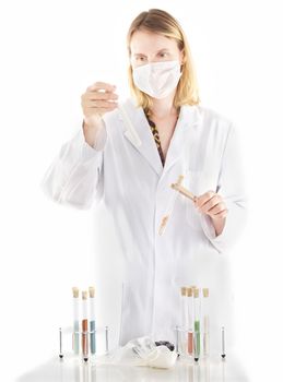 Person working in pharmaceutical laboratory