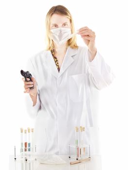 Person working in pharmaceutical laboratory