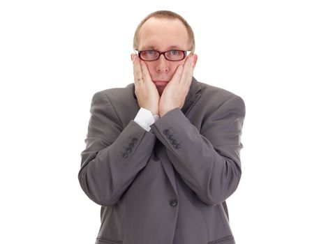 Exhausted businessman