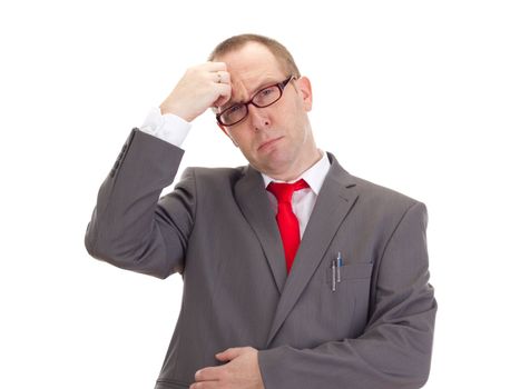 Exhausted businessman