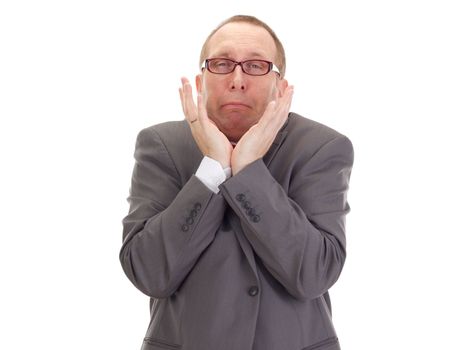 Exhausted businessman