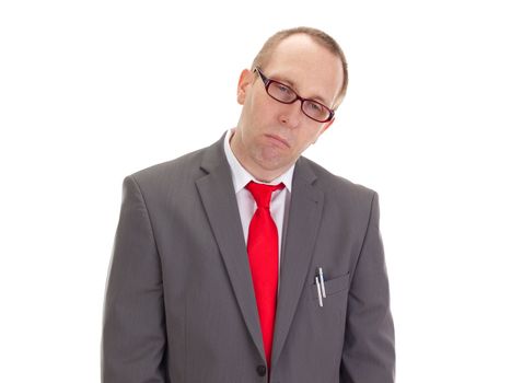 Exhausted businessman