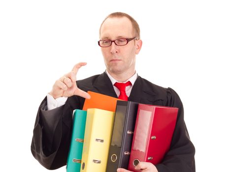 Lawyer with a lot of work
