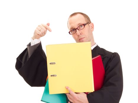 Lawyer with a lot of work