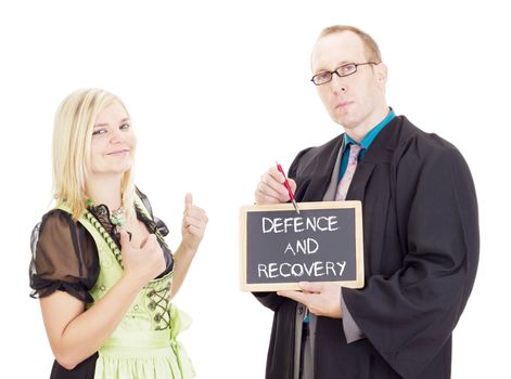 Young woman needs help: defence and recovery