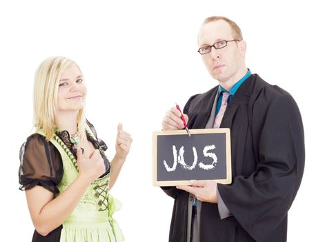 Young woman needs help: jurisprudence