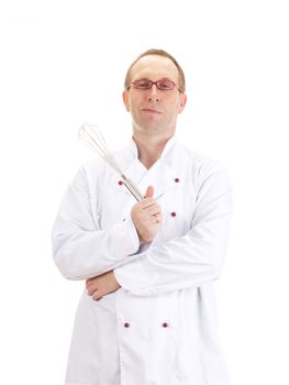 Chef with whisk