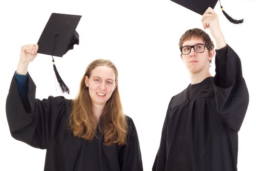 Students throwing their hats