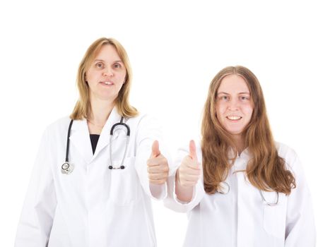 Two female medical doctors