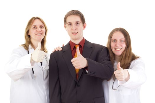 Medical doctors with Patient