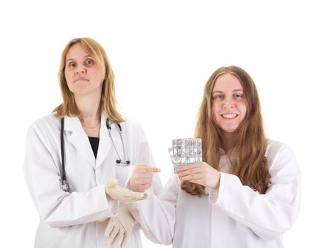 Two female medical doctors