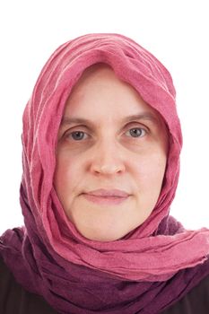 Woman wearing headscarf