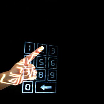 enter secret code on numpad security control
