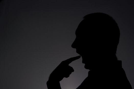 Man in the darkness
