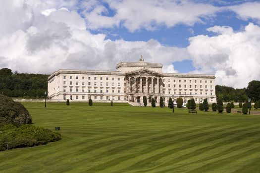 Stormint buildings , the site of the Northern Ireland Government in Belfast Northern Ireland