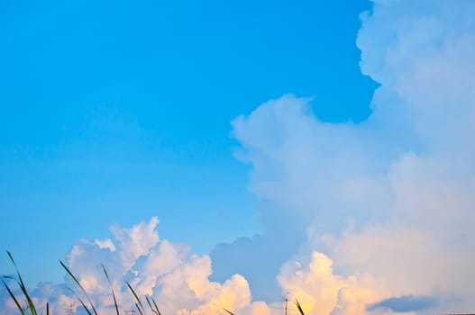 beautiful cloud and blue sky