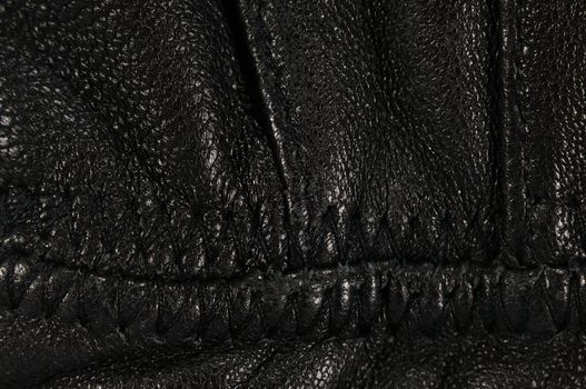 Black leather textured for background