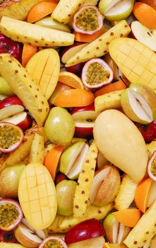 Group of mixed fruits for background