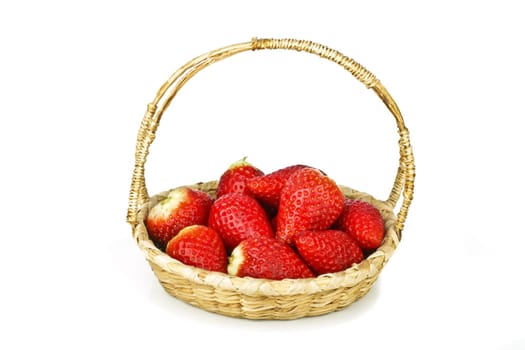 Basket with strawberries