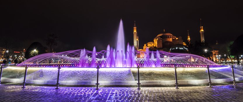 view of the blue mosque in sultanahmed, Istanbul