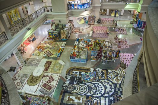 in the center of naama bay, sharm el sheikh, egypt is a large shopping mall in three storeys and around the center there is a lot of great art and craft products on display and for sale