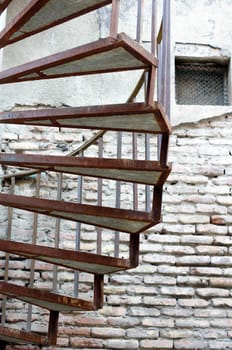 Old staircase in Tbilisi houses of 18-19 centuries, Republic of Georgia