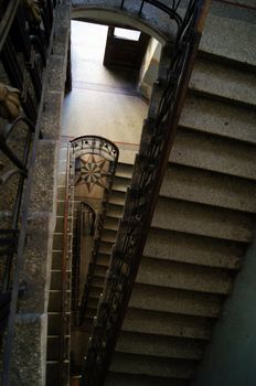 Old staircase in Tbilisi houses of 18-19 centuries, Republic of Georgia