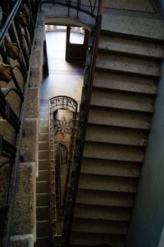 Old staircase in Tbilisi houses of 18-19 centuries, Republic of Georgia