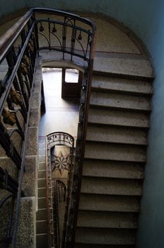 Old staircase in Tbilisi houses of 18-19 centuries, Republic of Georgia